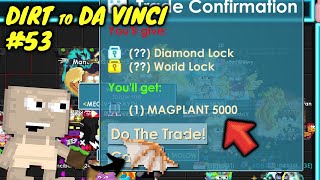 BOUGHT A MAGPLANT 5000  Dirt to Da Vinci Wings 53  Growtopia [upl. by Warder]