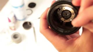 How to Clean Aperture Oil on a Nikon 28mm 28 D AF Lens Part 12 [upl. by Gytle]