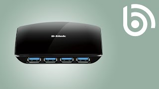 D Link DUB1340 SuperSpeed 4 Port USB 3 0 Hub [upl. by Tiebold]