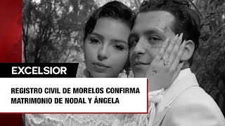 Christian Nodal y Ángela Aguilar registro civil confirma matrimonio [upl. by Nwhas]