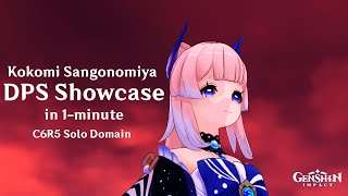 Kokomi DPS Build C6R5 Solo Showcase [upl. by Ramma]