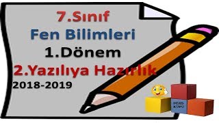 7SINIF FEN BİLİMLERİ 1DÖNEM 2YAZILIYA HAZIRLIK 20182019 [upl. by Zaremski]