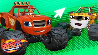 Blaze Steam Engine Monster Machine w AJ  Science Game for Kids  Blaze and the Monster Machines [upl. by Anitac227]