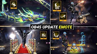 OB45 UPDATE EMOTES FREE FIRE l FREE FIRE NEW EVENT l FF NEW EVENT l OB45 UPDATE [upl. by Rachelle]