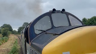 TRACTOR BASH  37263 swaggers along the rainy Severn Valley Railway  150824 [upl. by Publea922]