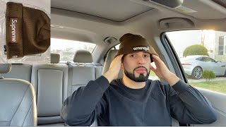 Supreme Box Logo Beanie FW21 Review [upl. by Brier]