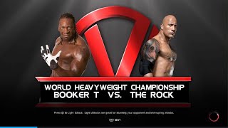 WWE2K23 The Rock vs Booker T [upl. by Goldenberg]