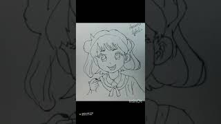 kabhi saam dhale trending anime drawing trending shortvideo [upl. by Yelsna]