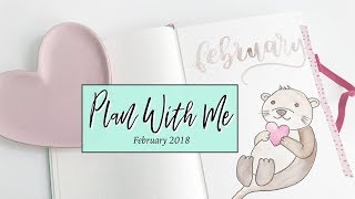 Plan With Me  February 2018  Adding a New Tracker in my Bullet Journal [upl. by Sirehc]