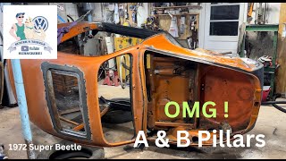 A amp B pillar repair and flipping the body [upl. by Errehs]