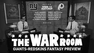 Giants vs Redskins Sunday Night Football Fantasy Preview  The War Room [upl. by Mcarthur]