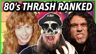 80s Thrash Metal Bands RANKED Based ONLY on 80s Albums [upl. by Lundell614]