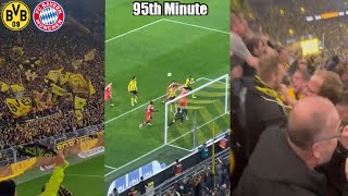 Dortmund Fans Go Completely Crazy As Modeste Scores 95th Minute Equalizer Against Bayern Munich [upl. by Royden334]