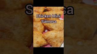 Crispy chicken mini samosashorts snacks easyrecipe 🍗🥔 [upl. by Aowda]