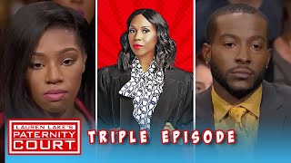 Triple Episode Woman Thinks Man Is Denying Paternity Because Of His New Fiancé  Paternity Court [upl. by Nitsirt]