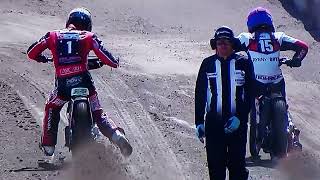 Speedway Crash Wilki Krosno  Ostrovia Ostrow upadki w meczu [upl. by Keg]