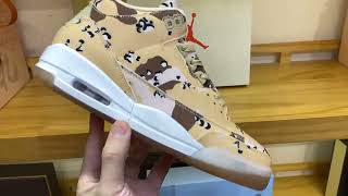 Jordan Air Jordan 3 Camouflage Desertajsneakercom [upl. by Atsirc]