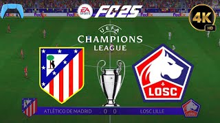 FC 25  Atletico Madrid vs Lille  UEFA Champions League 2425 Full Match Gameplay  PS5™ 4K60 [upl. by Alrahs197]