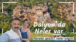 Dalyan’da nereler gezilir  Where to visit in Dalyan [upl. by Trudnak604]