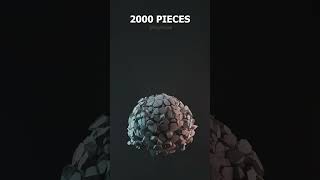 Ball Fracture simulation from 2 pieces to 20000 [upl. by Merilyn633]