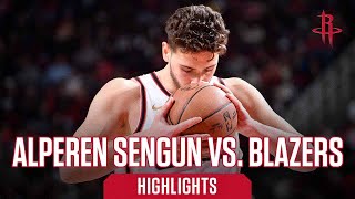 Alperen Sengun 22 points Highlights vs Portland Trail Blazers l Houston Rockets [upl. by Eugenia]