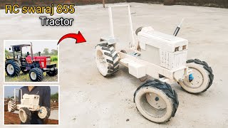 How To Make Powerful Swaraj 855 Tractor From PVC Pipe At home  ghar per banaye tractor [upl. by Rakabuba]