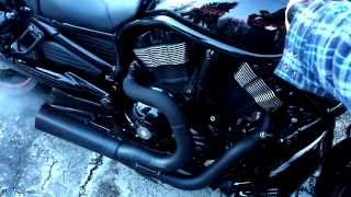 Harley Nightrod  Vance amp Hines exhaust [upl. by Amluz]