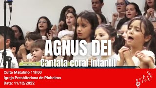 Agnus dei Cantata 2022  Coral infantil  Igreja Presbiteriana de Pinheiros IPPTV 11122022 [upl. by Ahseekal]