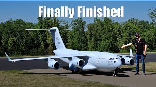 Building a GIANT RC C17 Globemaster Paint and landing gear [upl. by Anahsal]