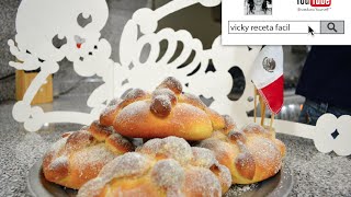 PAN DE MUERTO  VickyRecetaFacil [upl. by Ynej]