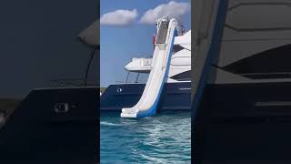 Conor McGregor Goes Down WATERSLIDE Attached to His Luxury Yacht [upl. by Noivart]