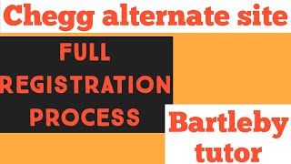 bartleby expert registration  chegg alternative sites [upl. by Terrel]