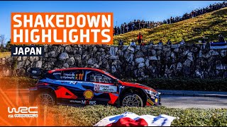 Shakedown Highlights  WRC FORUM8 Rally Japan 2023 [upl. by Eecyaj]