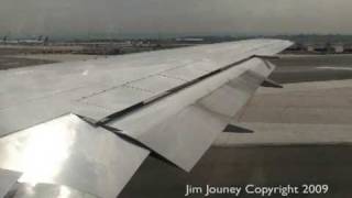 Continental Airlines 767 Takeoff  Despegue Madrid [upl. by Sucam]