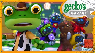 Mechanicals Muddy Halloween Pal  Geckos Garage  Trucks For Children  Cartoons For Kids [upl. by Alderson327]