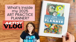 Artist Vlog 71 Whats Inside My 2025 Art Practice Planner [upl. by Itnahsa]