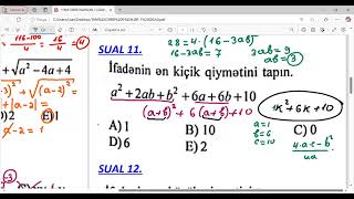 TAM CƏBRİ İFADƏLƏR  Seçilmiş Sualların İzahlı Həlli [upl. by Novaj223]