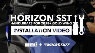 Horizon SST Helibars for 2018 Gold Wing Installation Video  WingStuffcom [upl. by Ayardna164]