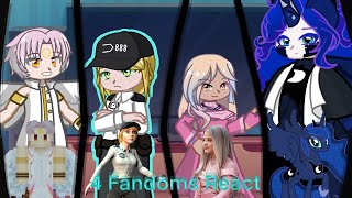 4 Fandoms React  Turquoise Edition  Part 24  Gacha Life 2 [upl. by Slavin]