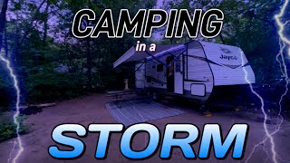 Camping during a Storm  Pinery Provincial Park [upl. by Ylehsa]