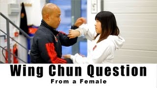 wing chun Training  from a female how to do chi sao Q9 [upl. by Linehan997]