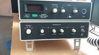 Set up for Reflex klystron microwave test bench Front panel Reflex Klystron Power Supply [upl. by Eniledam]