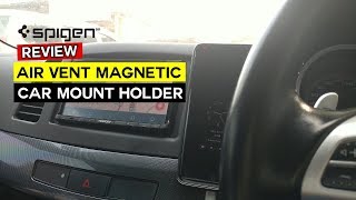 GADGET  Review  Spigen Air Vent Magnetic Car Mount Holder Indonesia [upl. by Nuy]