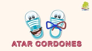 Aprender a atarse los cordones – Vídeos educativos para niños Versión larga [upl. by Asilam]