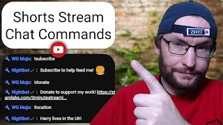 YouTube Shorts Stream  How To Add Nightbot Chat Commands Easy Tutorial [upl. by Rundgren535]