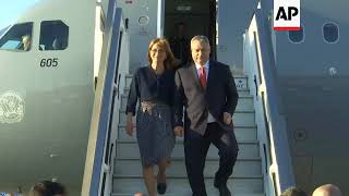 Hungarian PM Orban arrives in Israel for 2day visit [upl. by Germayne]