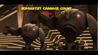 Star Wars Separatist Alliance Carnage Count 2024 [upl. by Nialb504]