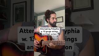 Trying To Play Polyphia With Heavy Strings And High Action [upl. by Eednil551]