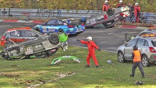 NÜRBURGRING CRASH amp FAIL Compilation  Mistakes CHAOS Racing Nordschleife Nurburgring [upl. by Hege]