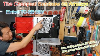 Einhell TCSB 200 1 Band Saw Unboxing and first cut by Benson Chik [upl. by Hugo971]